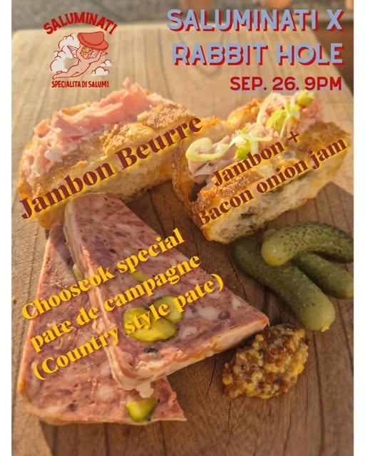 Rabbithole Arcade Pub ‘살루미나티’ 팝업 공지 포스터