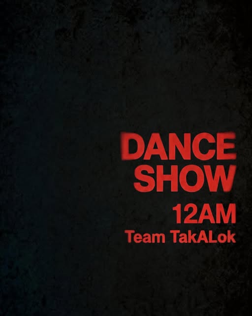 노키드 TAKALOK LIVE PERFORMANCE 공지 포스터